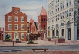 Penn Square   Signed Limited Edition<br /><a href="http://lancasterartcollectors.com/artist-full-name/mark-workman/" rel="tag">Mark Workman</a>