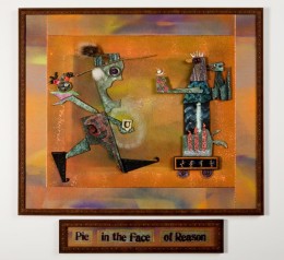 Pie In The Face Of Reason<br /><a href="http://lancasterartcollectors.com/artist-full-name/peg-richards/" rel="tag">Peg Richards</a>
