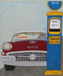 Murry and Mr. Big Head<br /><a href="http://lancasterartcollectors.com/artist-full-name/david-brumbach/" rel="tag">David Brumbach</a>