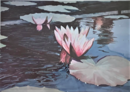 The Waterlilly   Signed/Numbered Ltd Edition<br /><a href="http://lancasterartcollectors.com/artist-full-name/richard-ressel/" rel="tag">Richard Ressel</a>