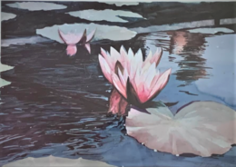 The Waterlilly   Signed/Numbered Ltd Edition<br /><a href="http://lancasterartcollectors.com/artist-full-name/bruce-fry/" rel="tag">Bruce Fry</a>